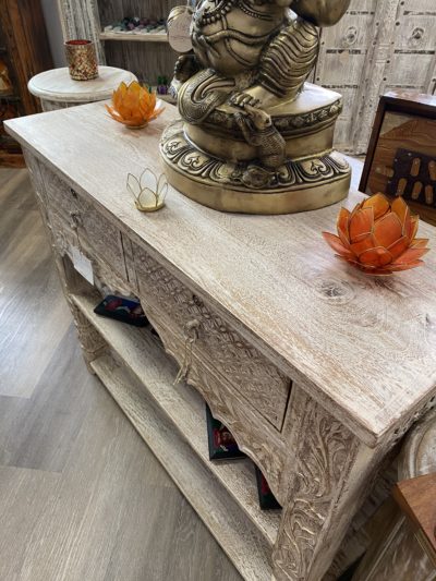 Weiß gebeiztes Sideboard - Samsara Shop